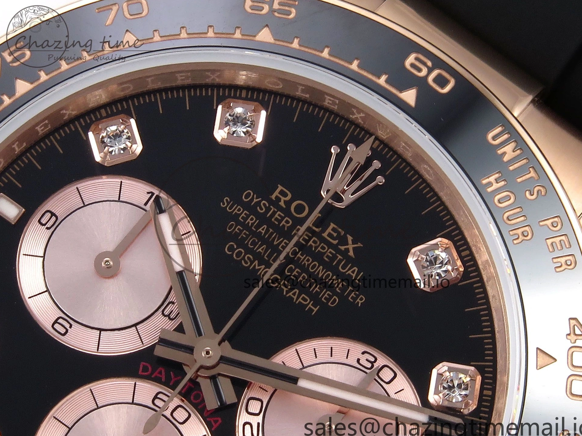 0106 Durable Daytona 126515 QF 1:1 Best Edition Black RG Diamonds Dial on Oysterflex Strap SH4131 V6（Gain Weight） 1207